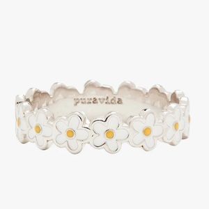 Pura Vida Painted Blooms Ring Size 6